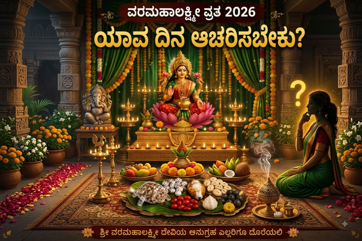 ಈ ವರ್ಷ ವರಮಹಾಲಕ್ಷ್ಮೀ ವ್ರತವನ್ನು ಯಾವ ದಿನ ಆಚರಿಸಬೇಕು?
